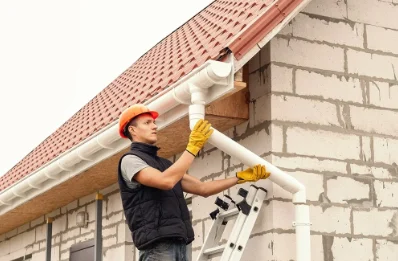 Pose et remplacement de gouttières au Tartre